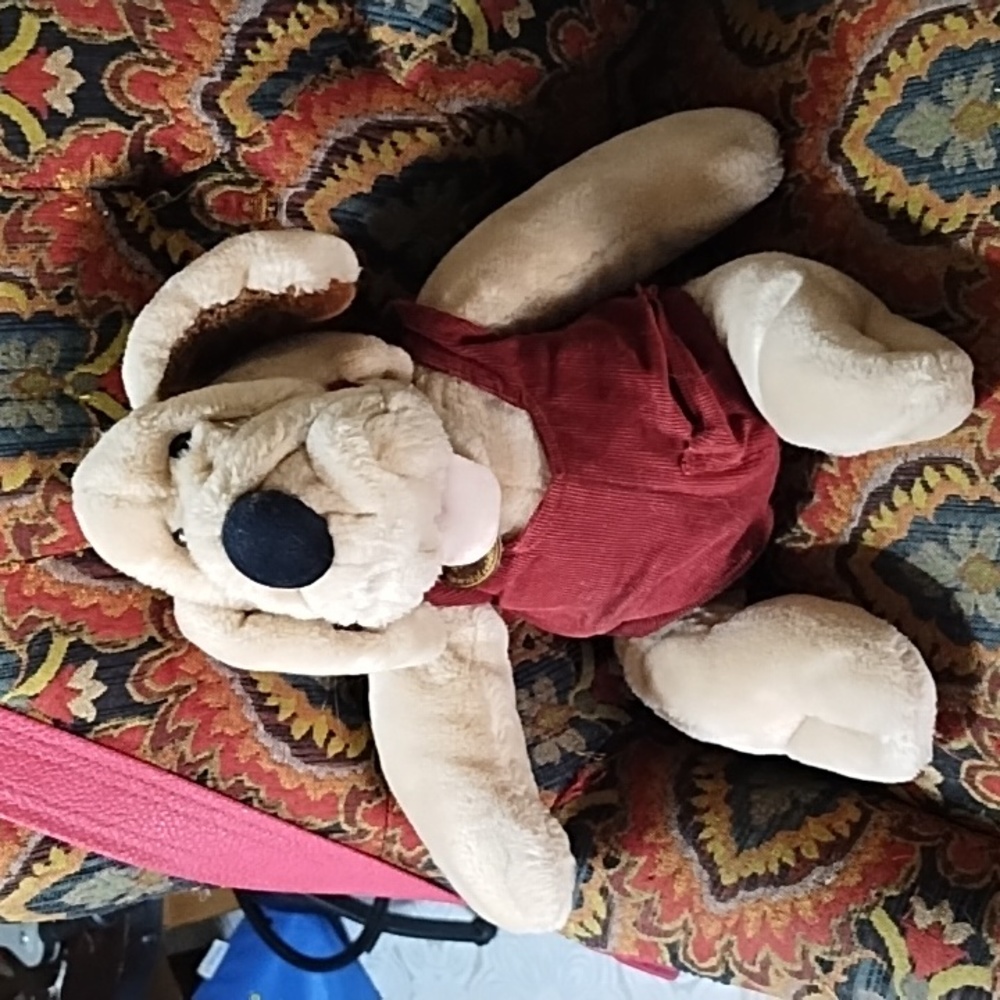 Wrinkles Dog Puppy hand Puppet Plush kids toys